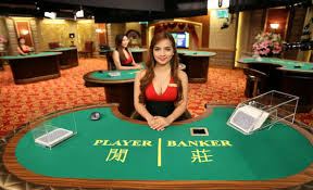 Play baccarat in a live dealer casino.