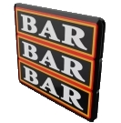 The bar symbols on the fruilt slots was originally created to promote chewing gum